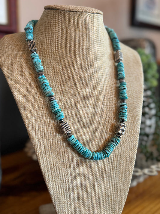 {Enola} Turquoise & Sterling Necklace