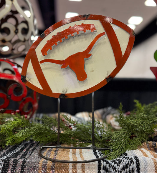 Texas Metal Football Stand