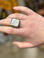 Square Mother Of Pearl Ring