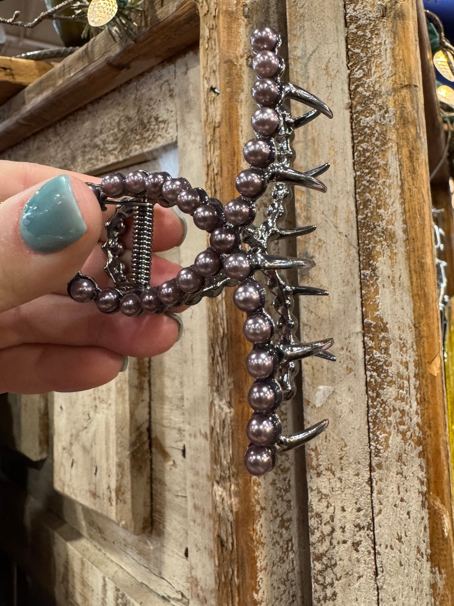 Navajo Pearl Hair Clip