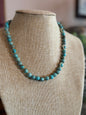 Turquoise & Gold Rings Necklace