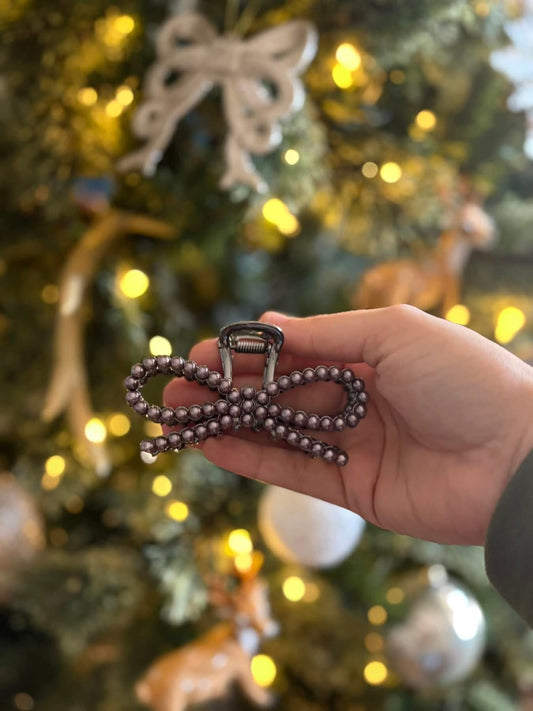 Navajo Pearl Hair Bow Clip