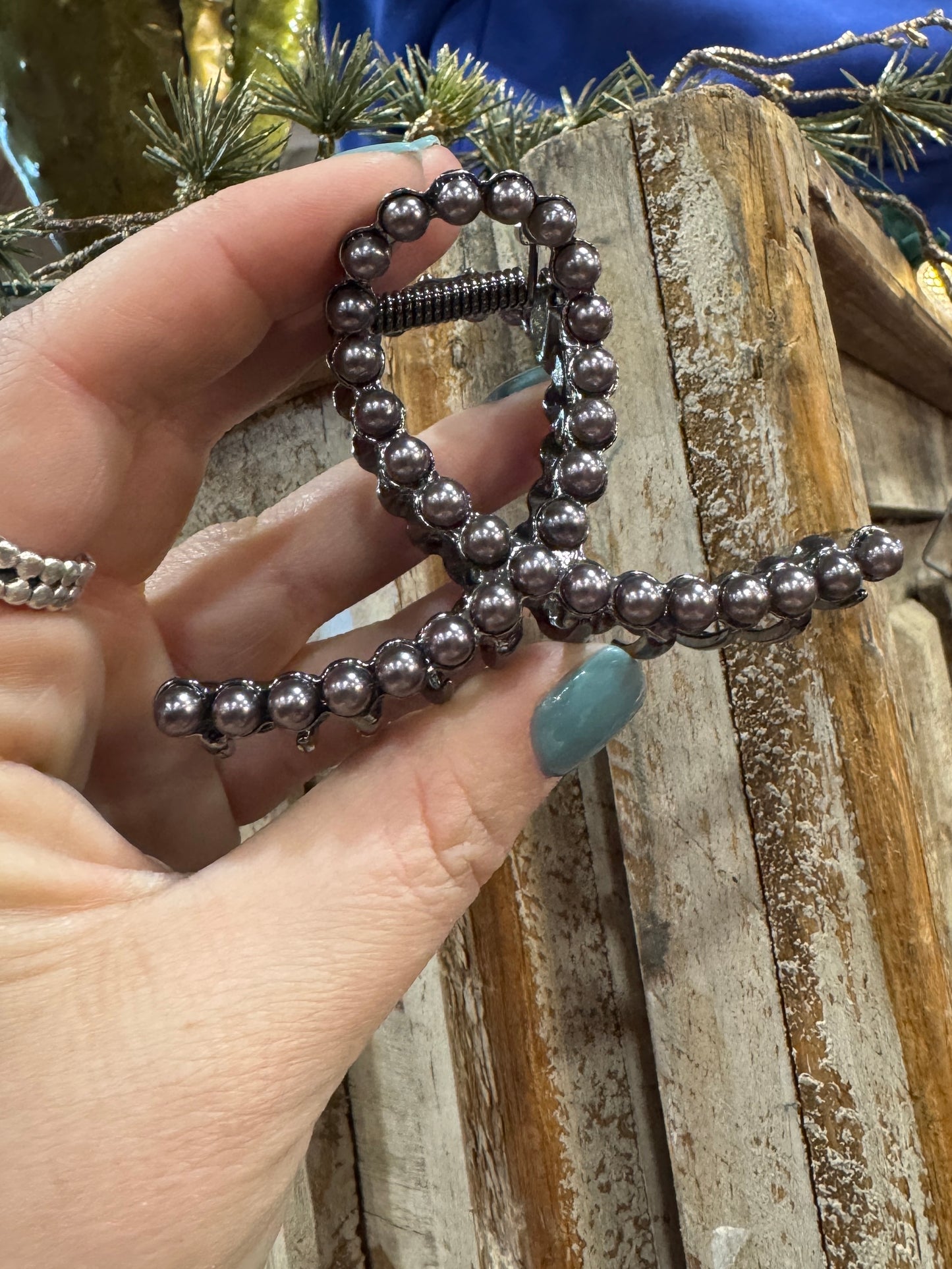 Navajo Pearl Hair Clip