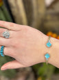 Double Turquoise Cuff Bracelet