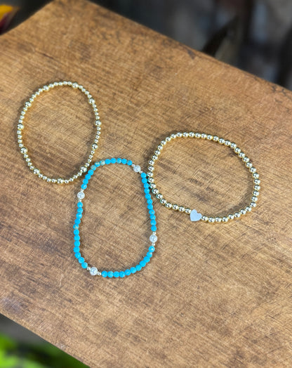 {Heart Of Texas} 3pc Bracelet Set