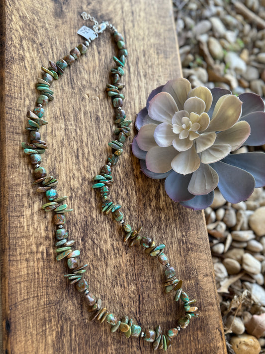 {Apache} Kingman Long Necklace