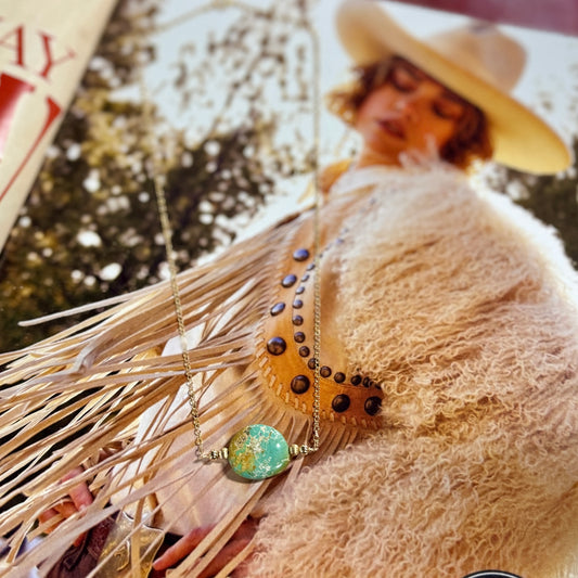 Gold Filled Turquoise Necklace